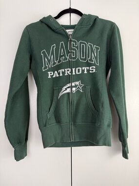 JanSport George Mason Patriots Zip Up Sweatshirt Hoodie Medium